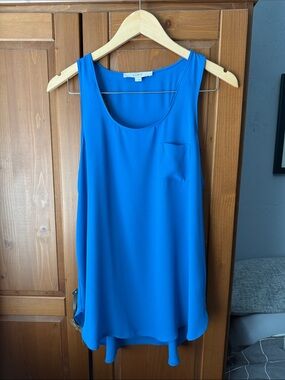 LOFT electric blue racerback top (Ptp 19.5”)